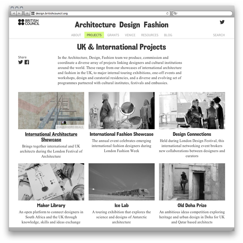 British Council Architecture Design Fashion 2